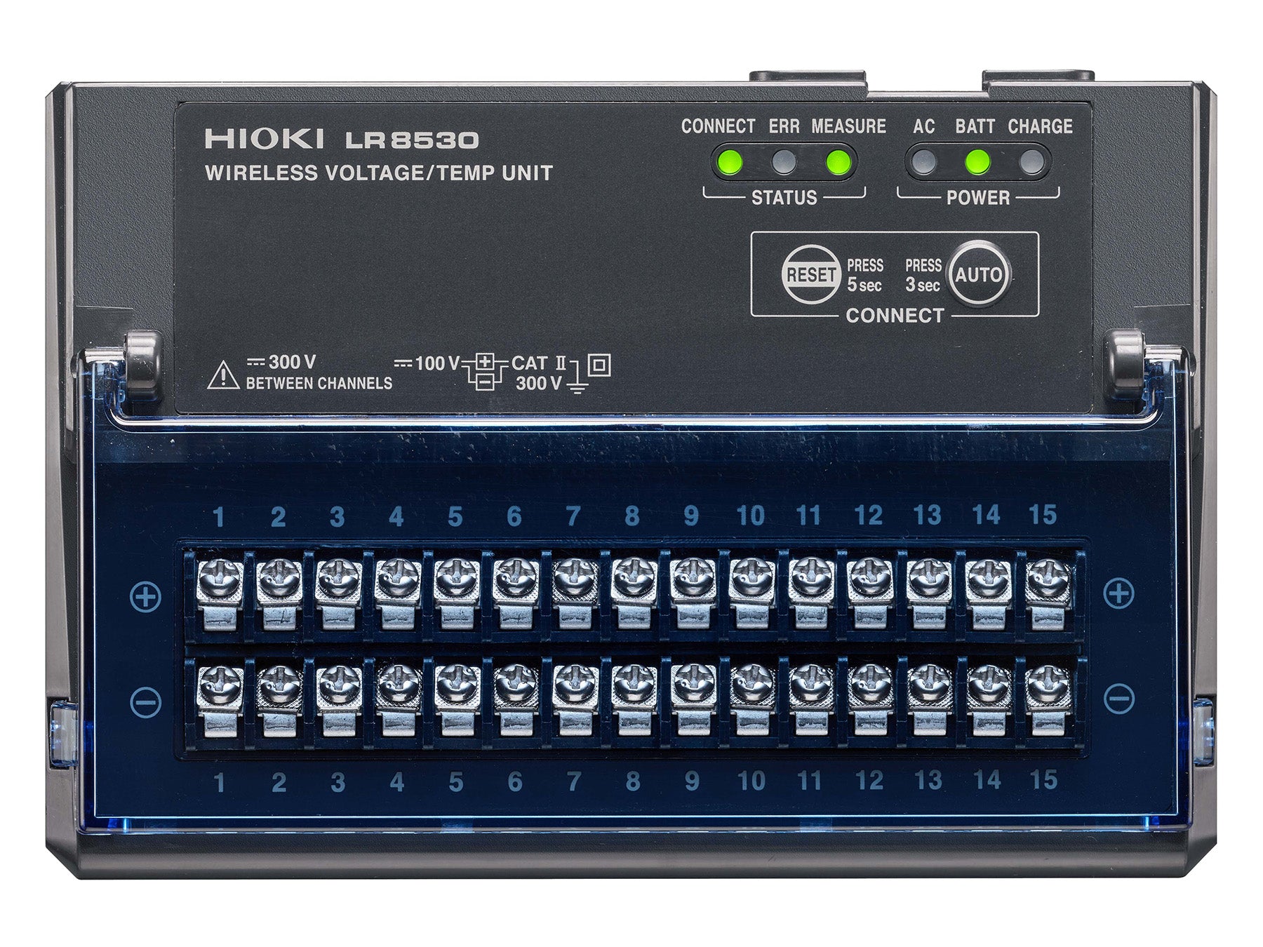 Hioki - LR8530 - Drahtloses Loggermodul für Spannung und Temperatur, 15 Kanäle - VolTech GmbH