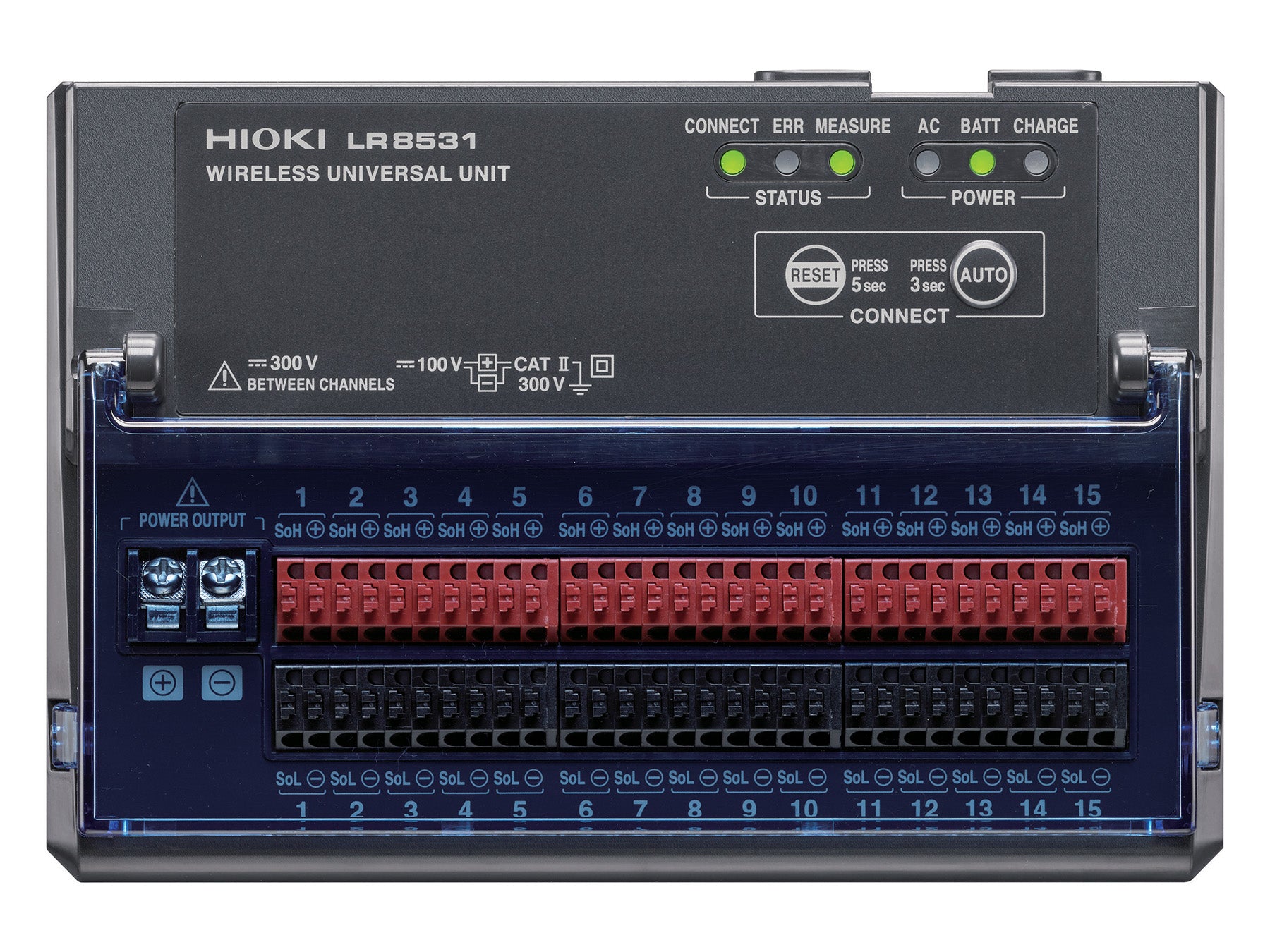 Hioki - LR8531 - Drahtloses Loggermodul für universellen Einsatz mit LR8450-01, 15 Kanäle - VolTech GmbH