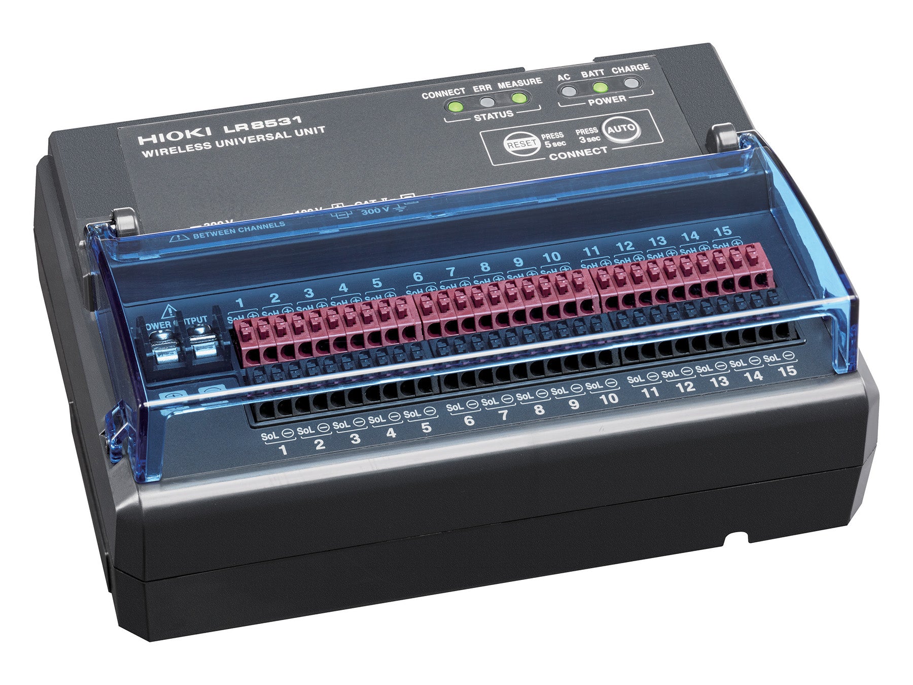 Hioki - LR8531 - Drahtloses Loggermodul für universellen Einsatz mit LR8450-01, 15 Kanäle - VolTech GmbH