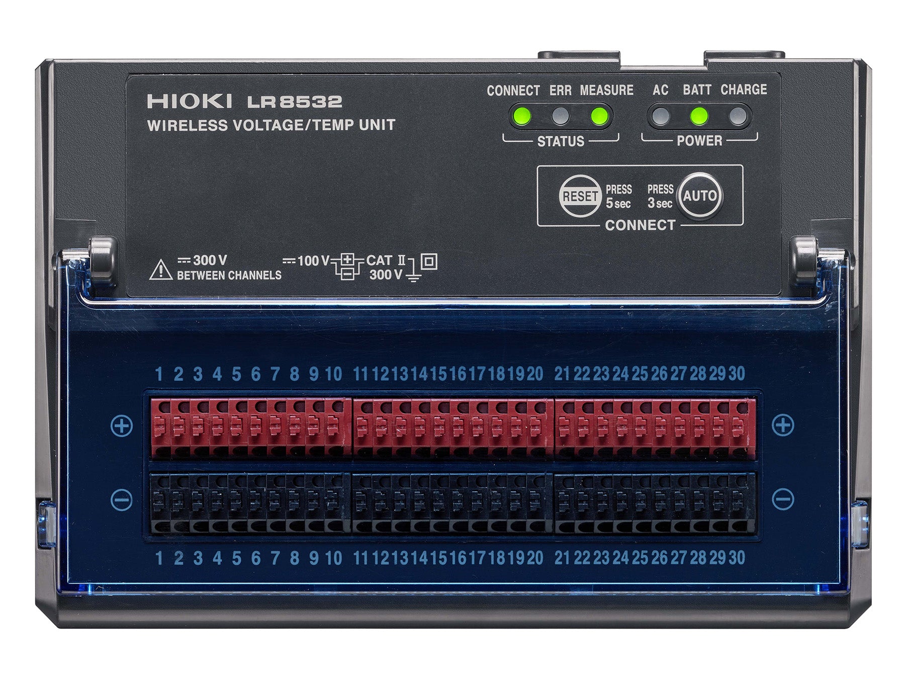 Hioki - LR8532 - Drahtloses Loggermodul für Spannung und Temperatur, 30 Kanäle - VolTech GmbH