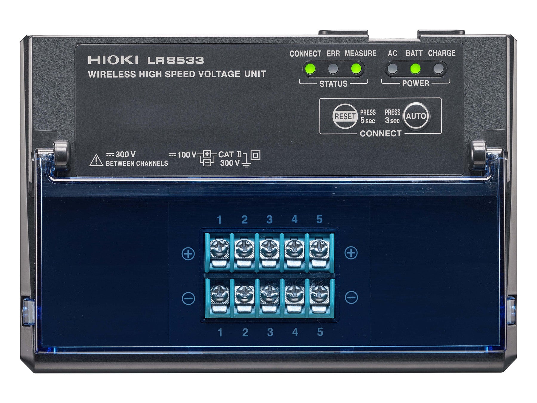 Hioki - LR8533 - Drahtloses Loggermodul für Spannungen, 1 ms, 5 Kanäle - VolTech GmbH