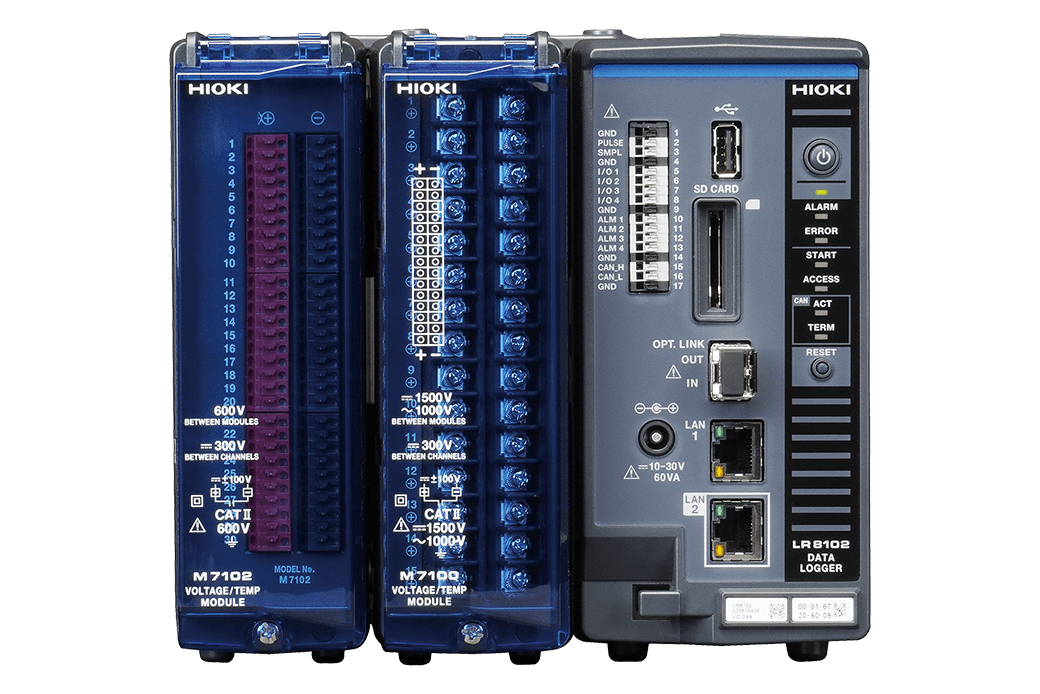 Hioki - M7100 - 15-Kanal Messmodul für Spannung / Temperatur, LR810x Datenlogger Serie - VolTech GmbH