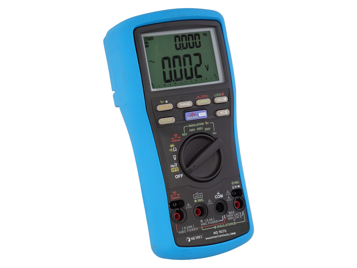 Metrel MD 9070 Digital Multimeter für Isolations- / Durchgangsprüfung CAT IV 600 V - VolTech GmbH