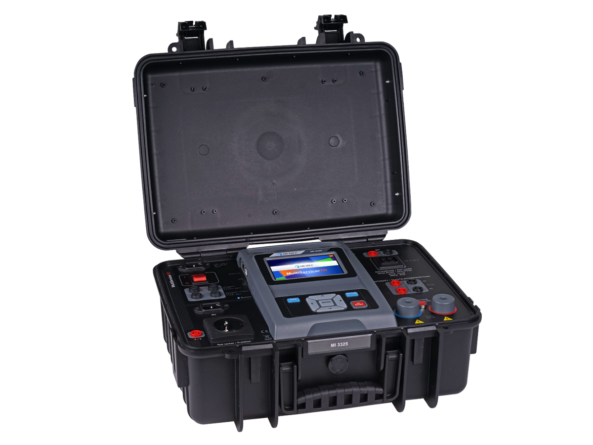 Metrel MI 3325 MultiServicerXD - CH / Schaltanlagen- und Maschinentester mit 25A Schutzleiterprüfung - VolTech GmbH