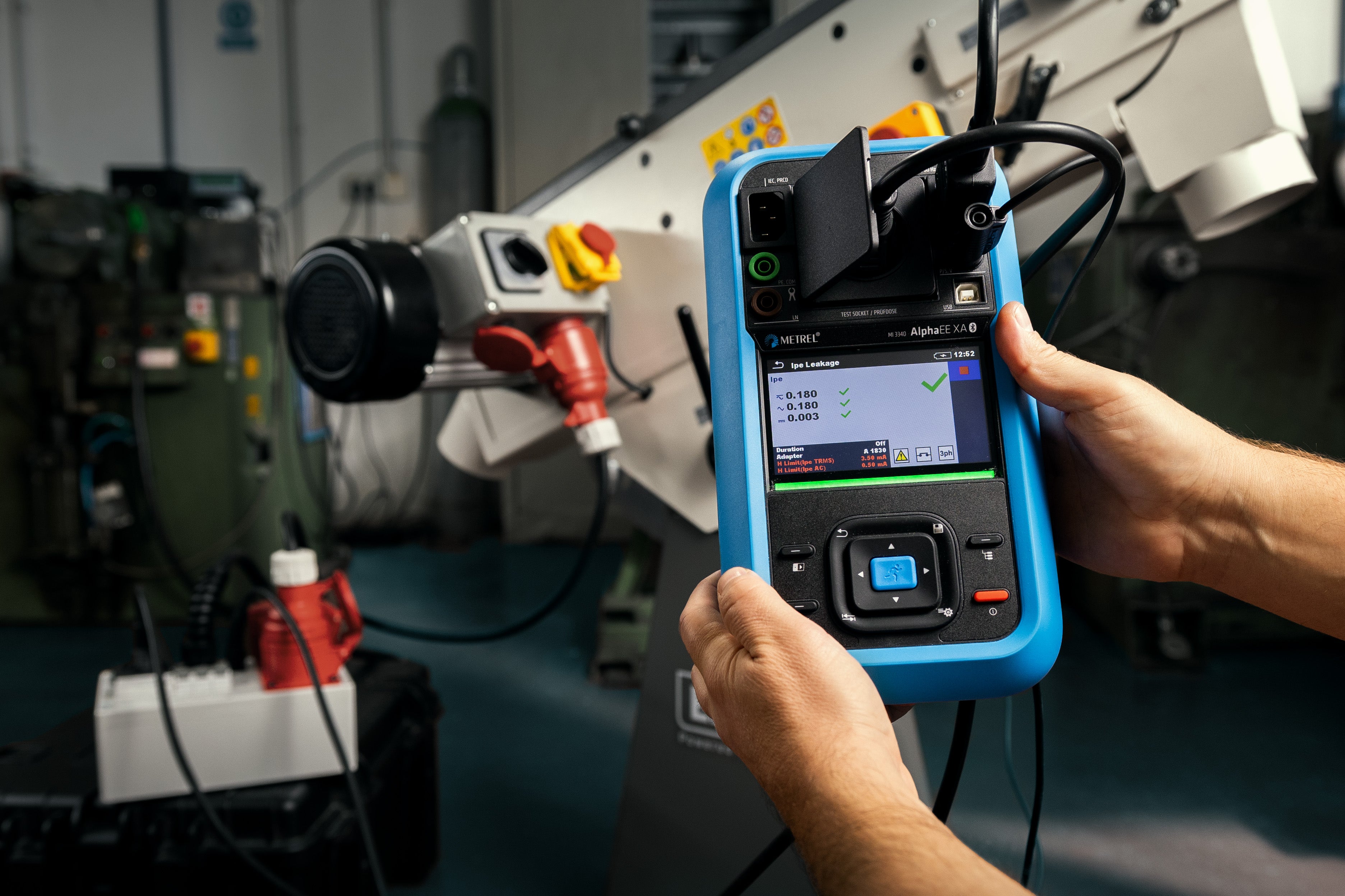 Metrel MI 3340 Gerätetester AlphaEE XA / SNG 482638, RCD-Prüfung - VolTech GmbH