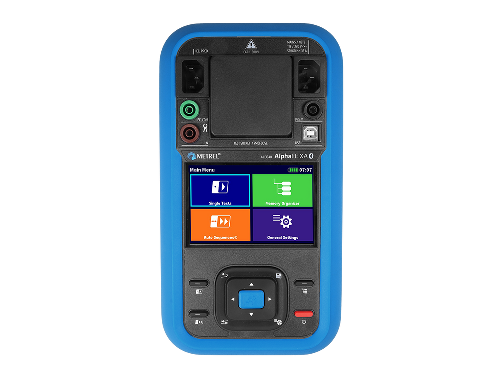 Metrel MI 3340 Gerätetester AlphaEE XA / SNG 482638, RCD-Prüfung - VolTech GmbH