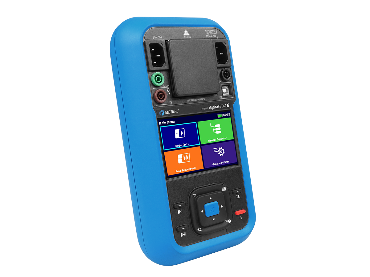 Metrel MI 3340 Gerätetester AlphaEE XA / SNG 482638, RCD-Prüfung - VolTech GmbH