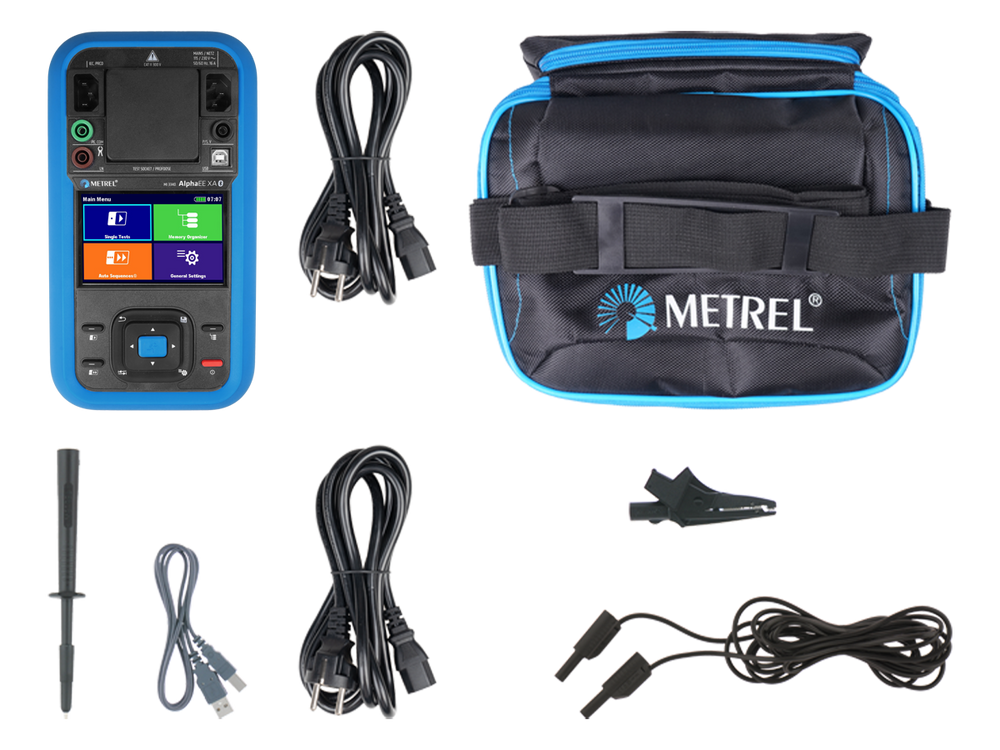 Metrel MI 3340 Gerätetester AlphaEE XA / SNG 482638, RCD-Prüfung - VolTech GmbH