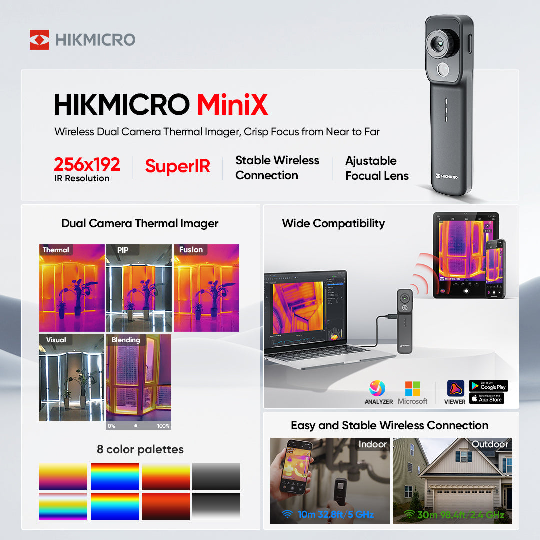 HIKMICRO MiniX Wireless Dual Wärmebildkamera - VolTech GmbH