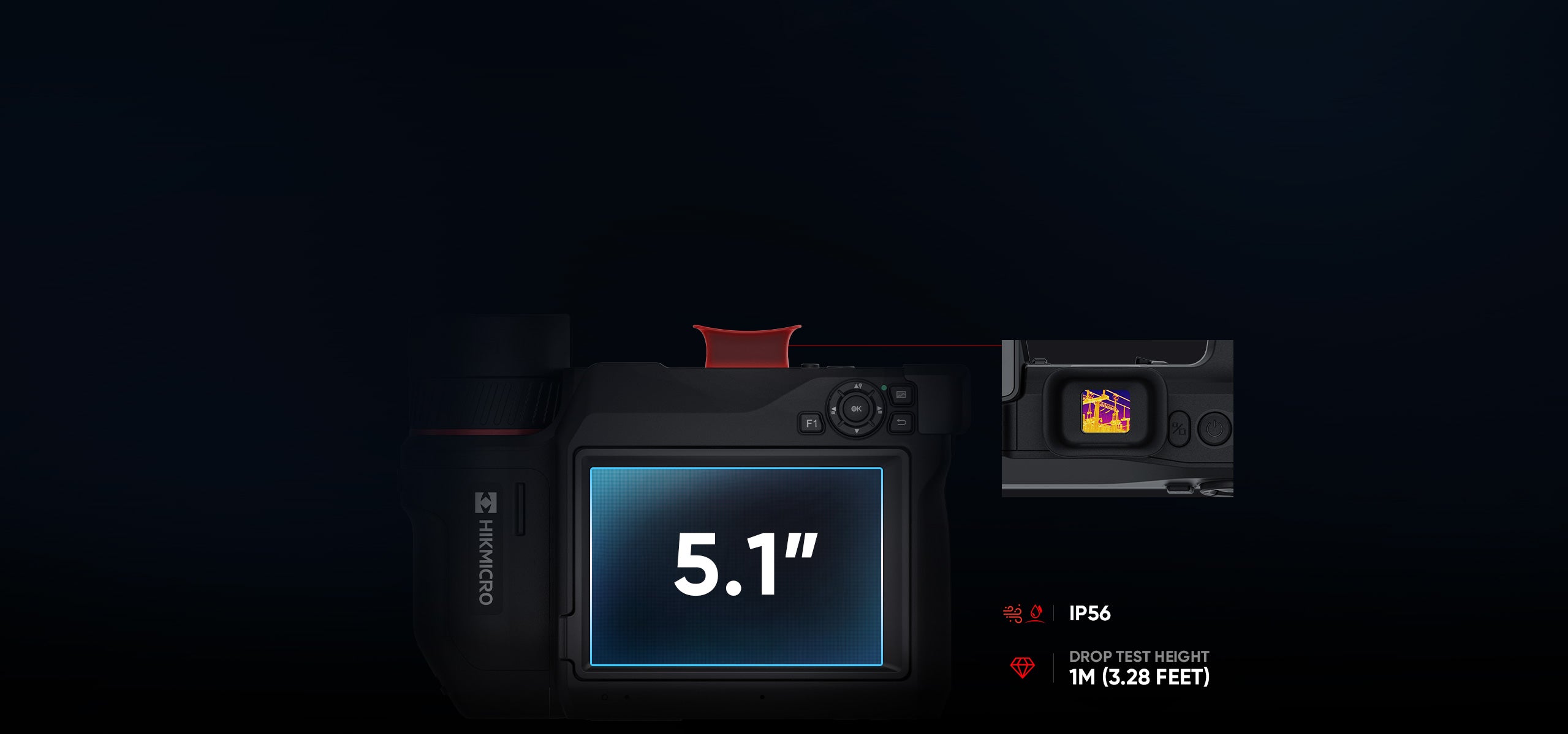 HIKMICRO SP120H L25 High-End Wärmebildkamera Hochtemperatur 1280 x 1024, 25°Optik - VolTech GmbH