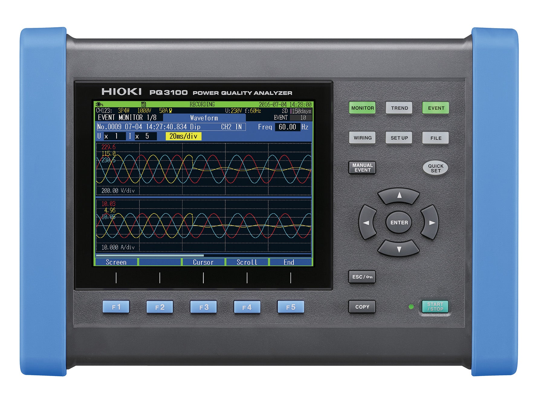Hioki - PQ3100-94 - Netzqualitätsmessgerät mit 4 flexiblen Stromwandlern - VolTech GmbH