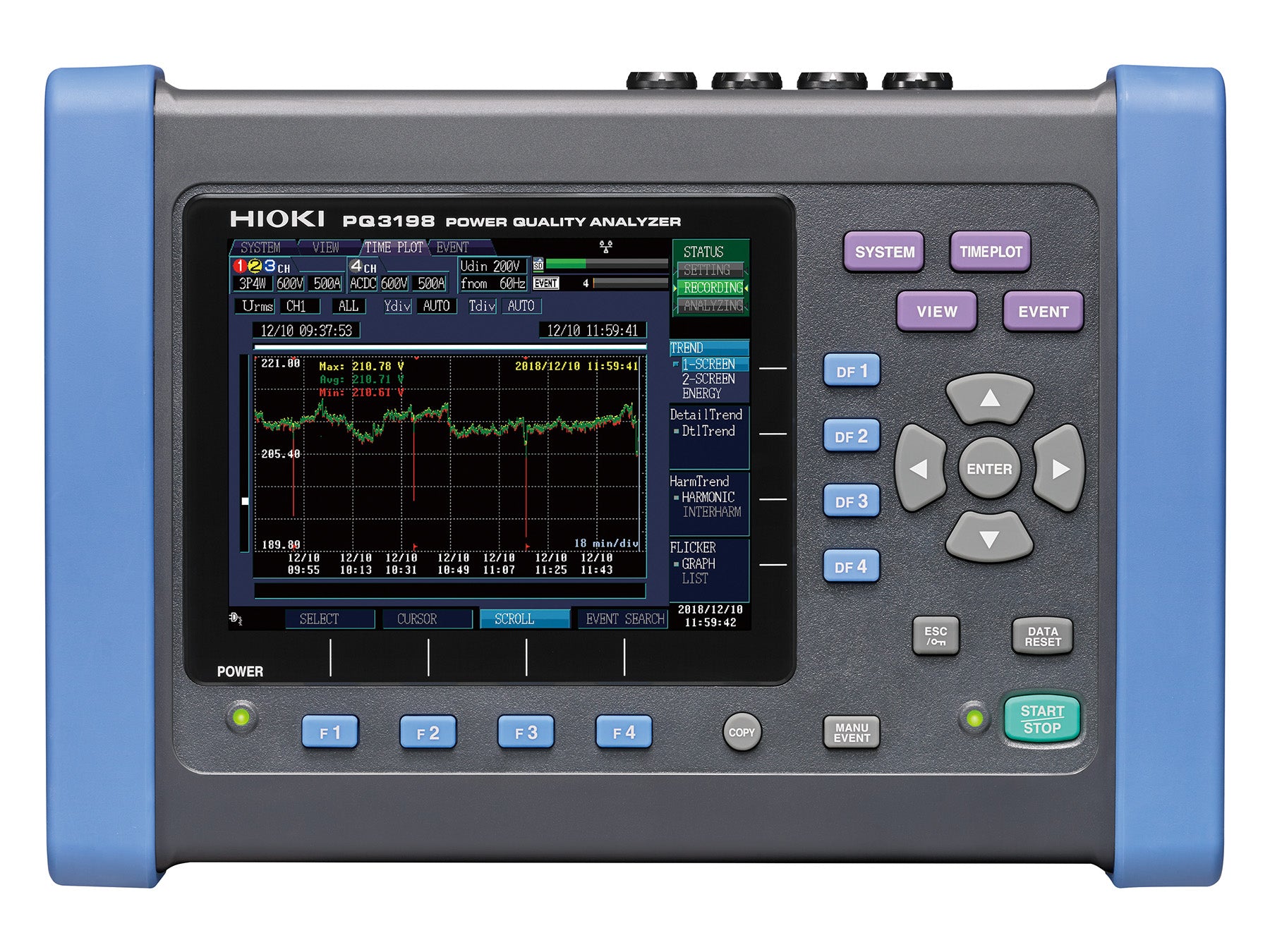 Hioki - PQ3198-94 - Netzqualitäts-Analysator-Kit mit 4 flexiblen Stromzangen - VolTech GmbH
