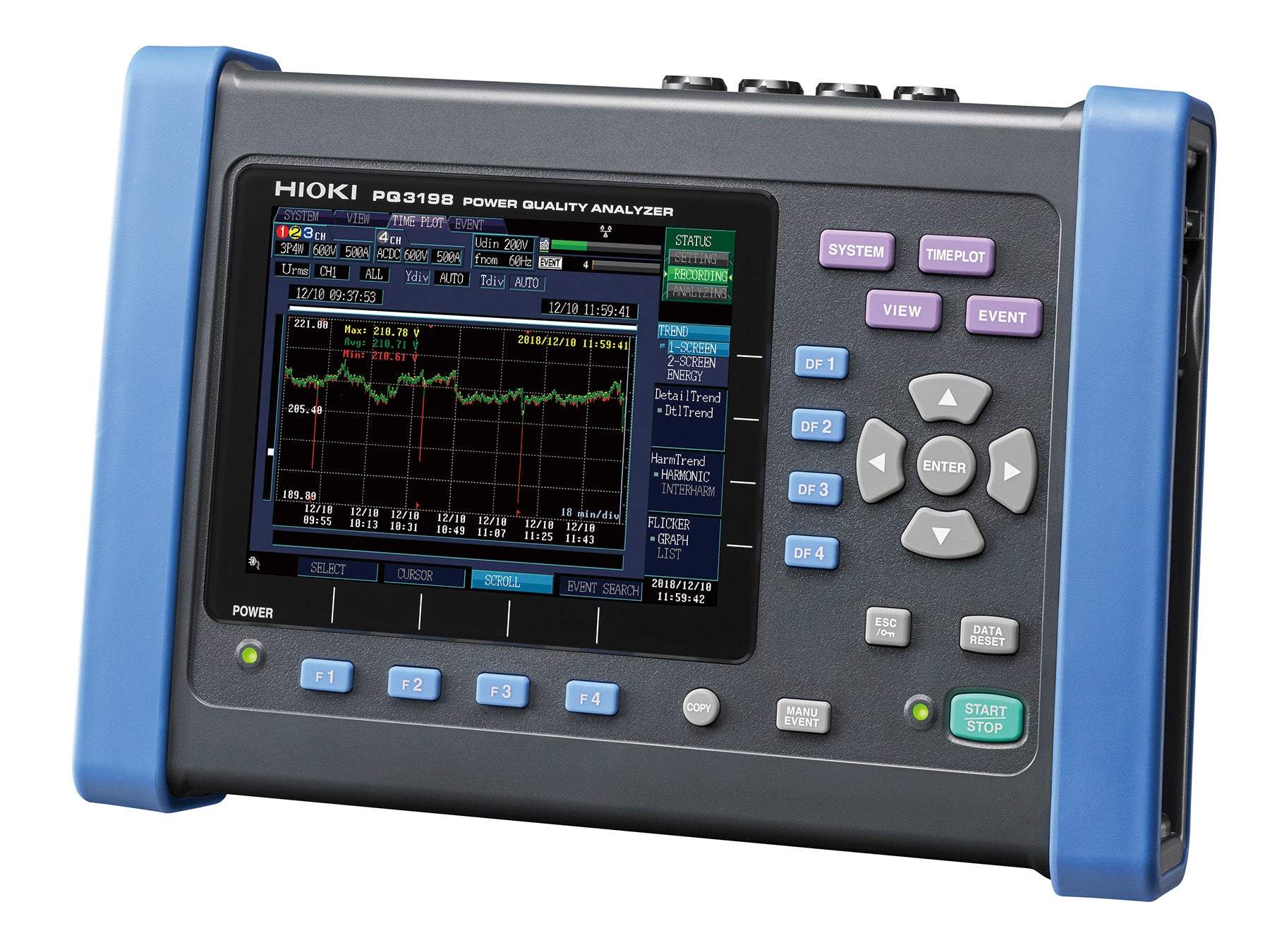 Hioki - PQ3198-94 - Netzqualitäts-Analysator-Kit mit 4 flexiblen Stromzangen - VolTech GmbH