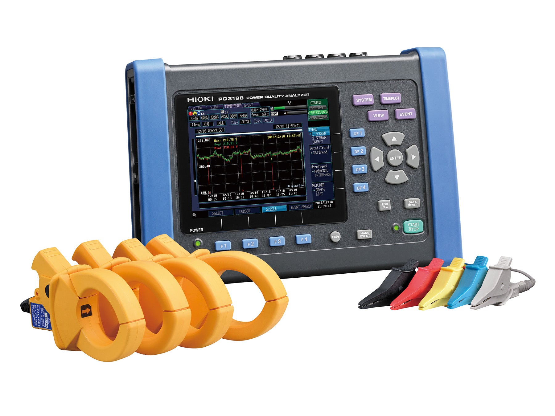 Hioki - PQ3198-94 - Netzqualitäts-Analysator-Kit mit 4 flexiblen Stromzangen - VolTech GmbH