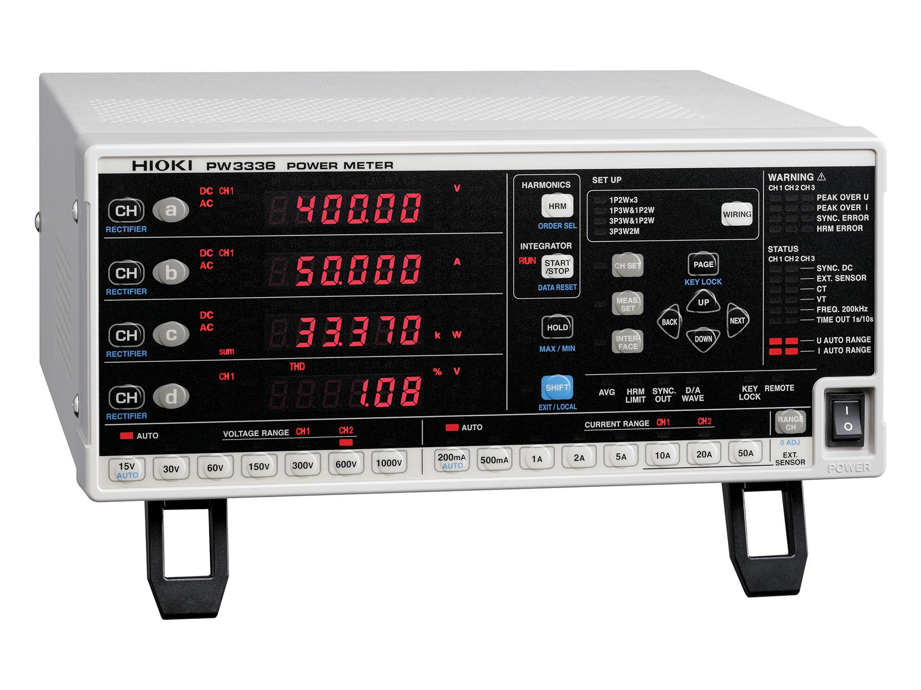 Hioki - PW3336 - AC/DC Leistungsmessgerät - VolTech GmbH