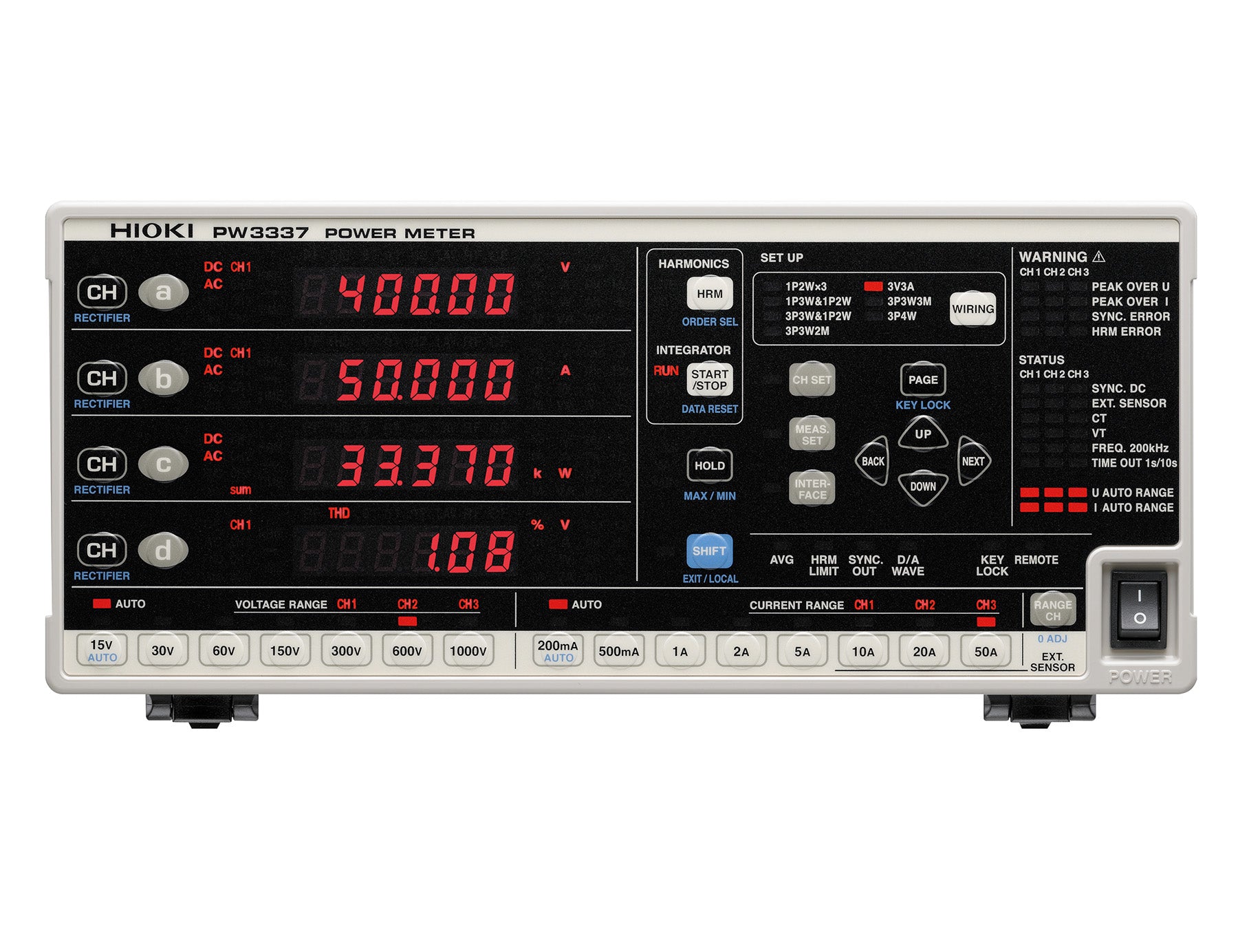 Hioki - PW3337 - Leistungsmessgerät - VolTech GmbH