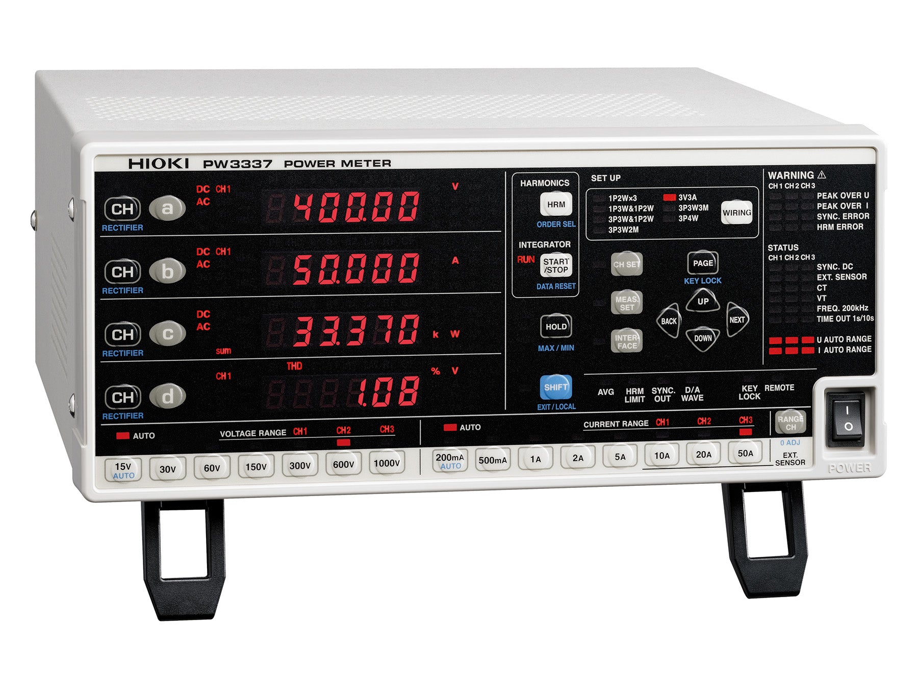 Hioki - PW3337 - Leistungsmessgerät - VolTech GmbH
