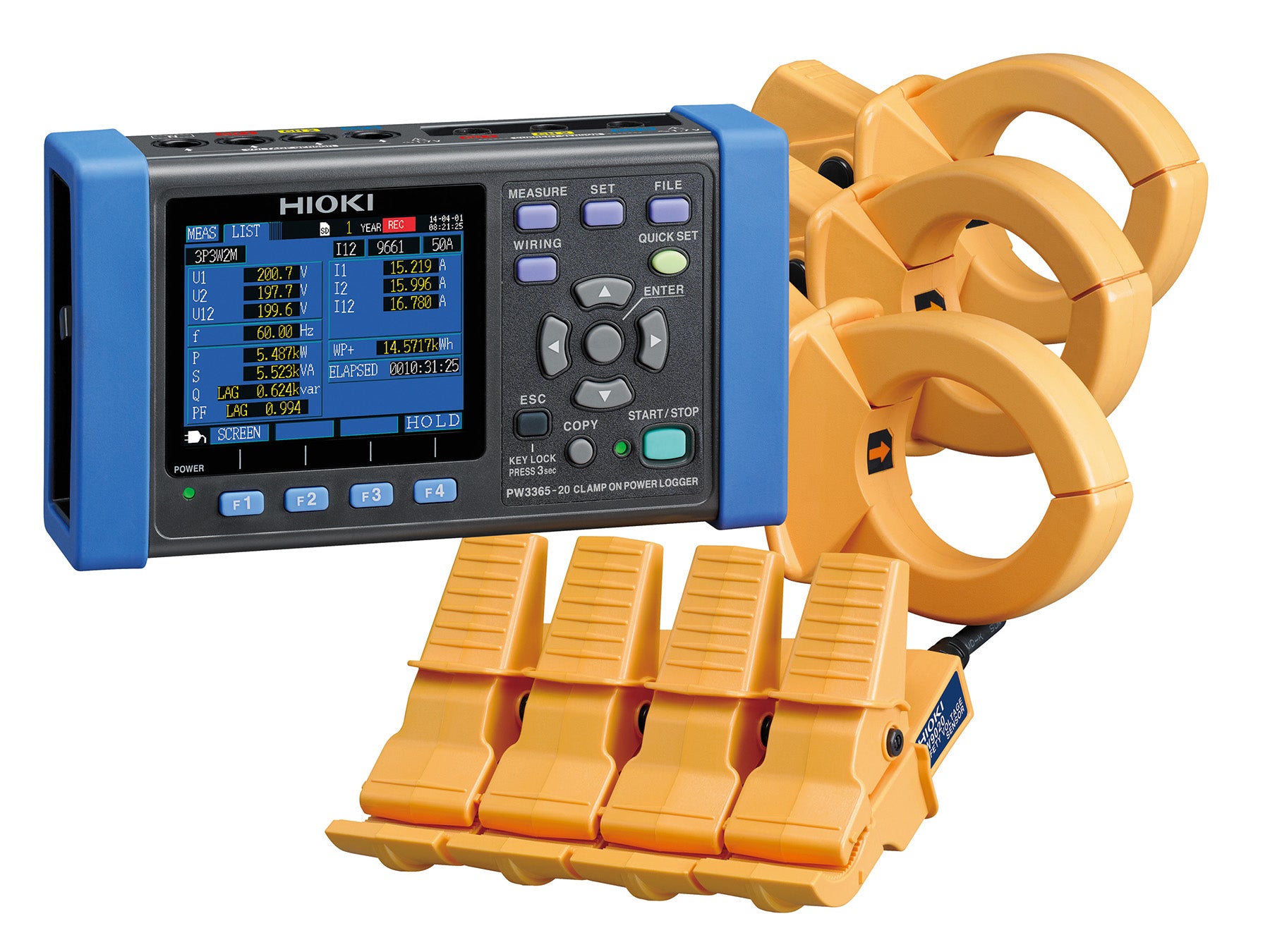 Hioki - PW3365-20 - Energielogger mit vier kontaktlosen Spannungssensoren - VolTech GmbH