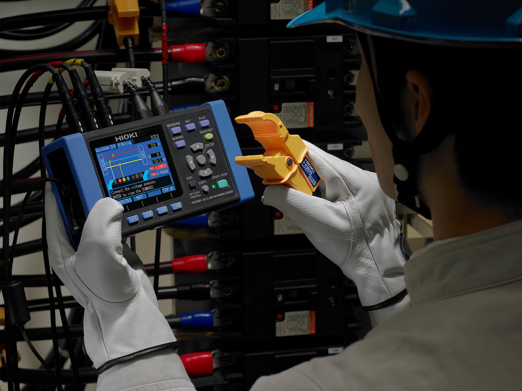 Hioki - PW3365-20 - Energielogger mit vier kontaktlosen Spannungssensoren - VolTech GmbH