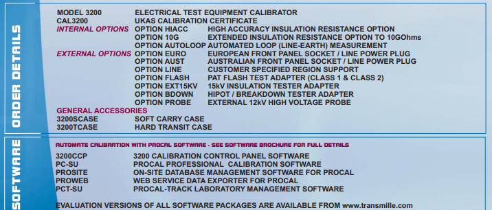 Transmille 3200B Kalibrator für elektrische Prüfgeräte - VolTech GmbH