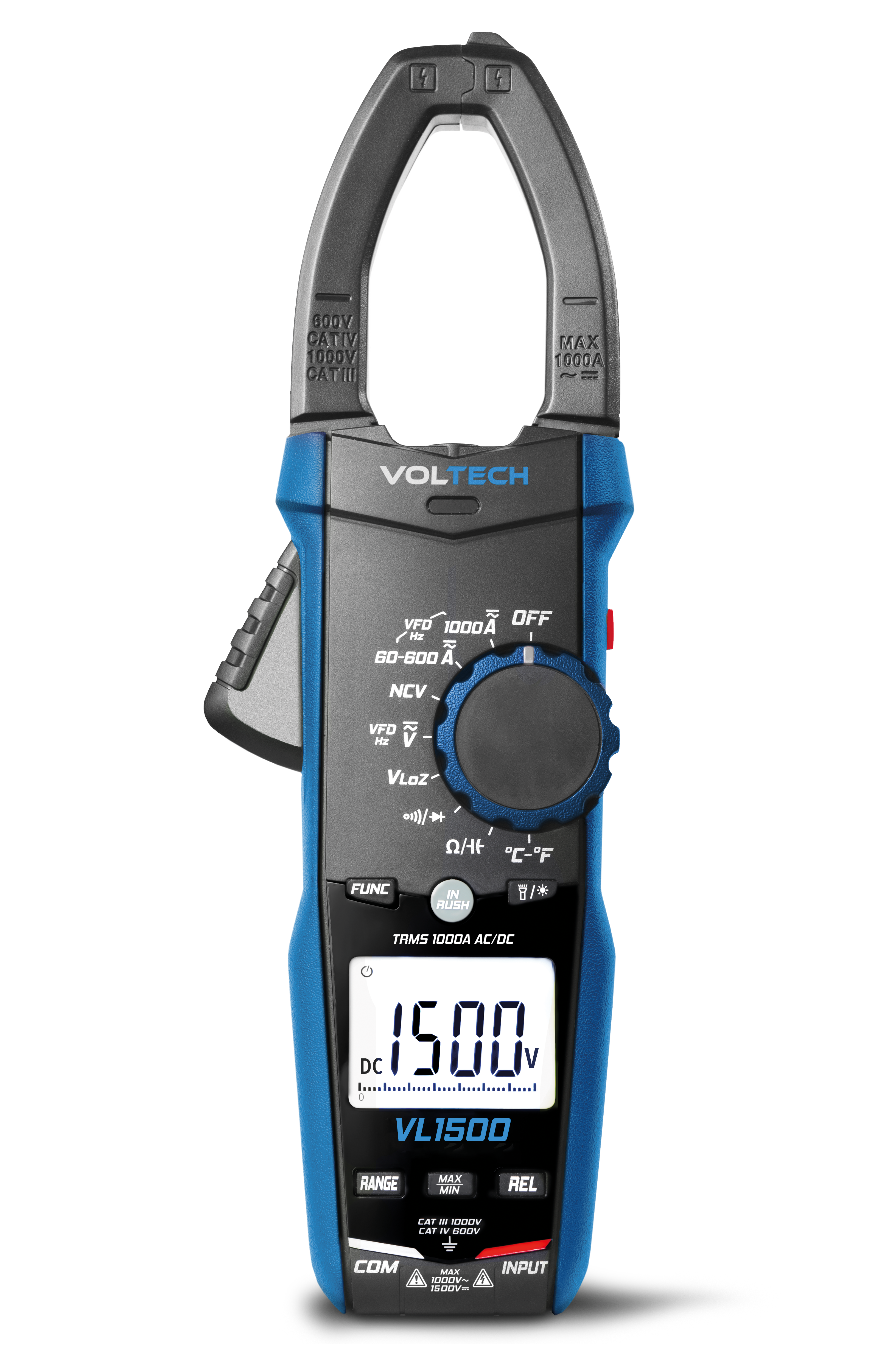Voltech Remote Control VOLTECH VL1500 / 1500VDC - 1000A, CAT IV 600V, CAT III 1000V VFD
