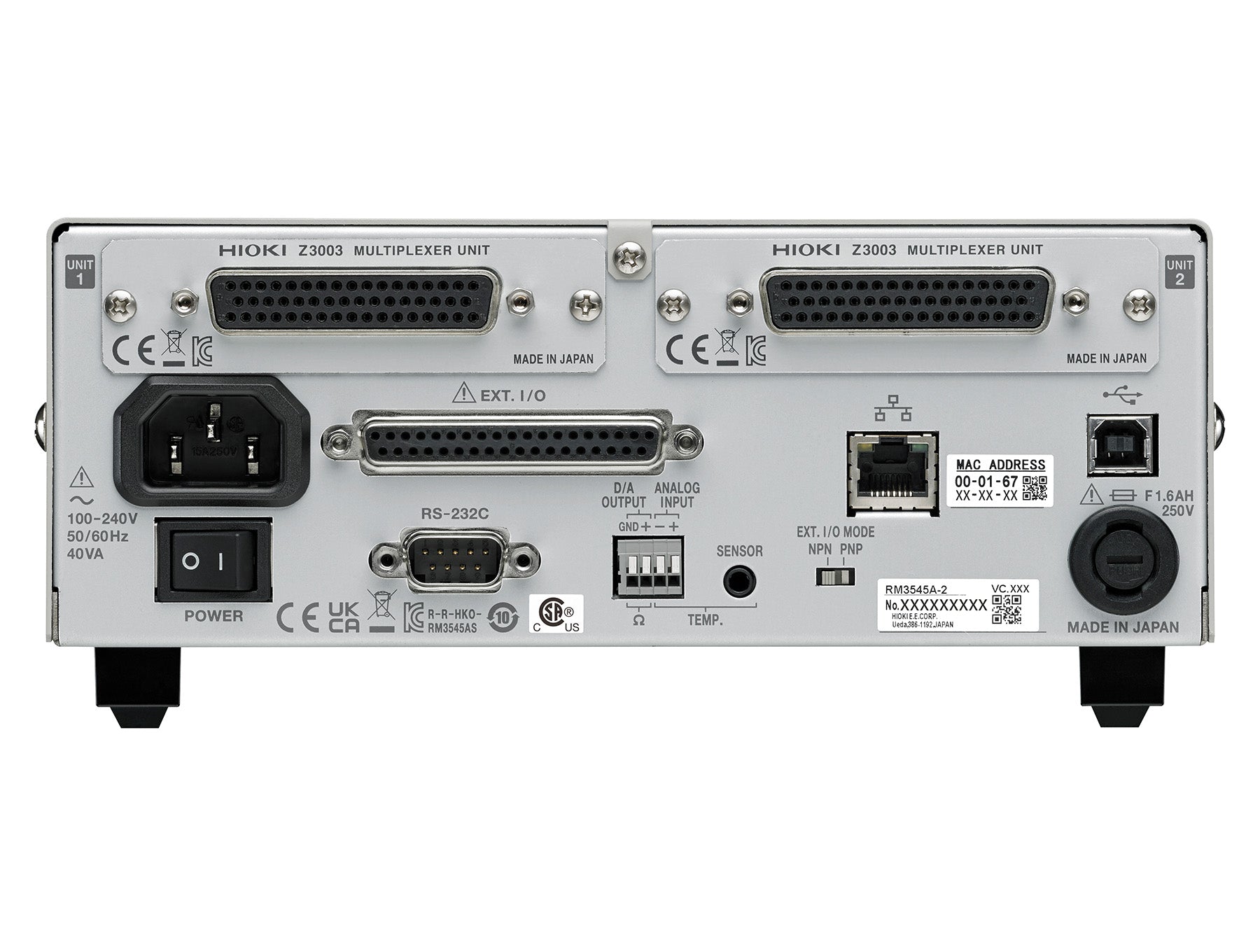 Hioki - Z3003 -  Multiplexer-Einheit für RM3545-02 - VolTech GmbH