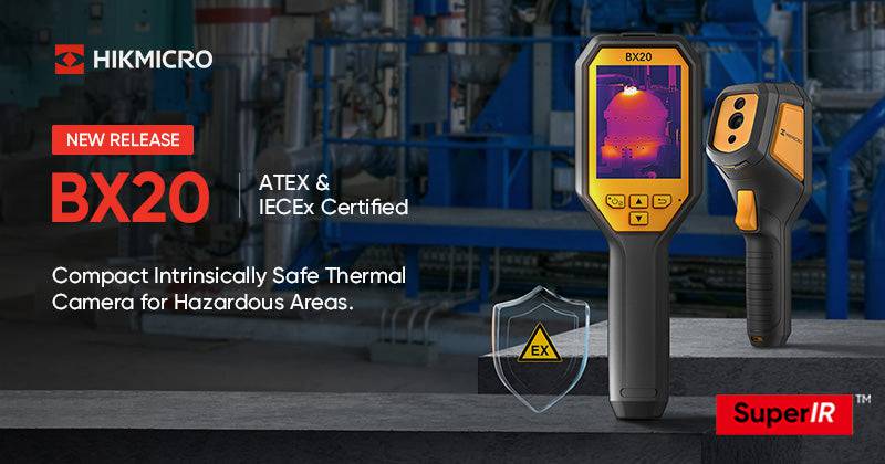 HIKMICRO BX20 Explosionssichere Wärmebildkamera, 256 × 192, 25 Hz - VolTech GmbH