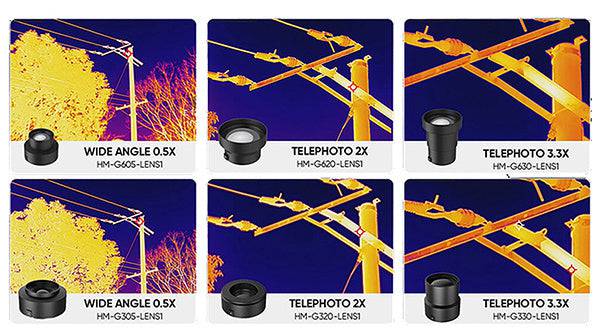 HIKMICRO G61 Wärmebildkamera -20°C - 650°C, 640x480 Px, SuperIR 1280x960 Px, MIF, WiFi, 50Hz, GPS - VolTech GmbH