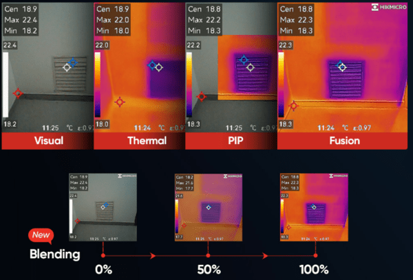 HIKMICRO PocketE Wärmbildkamera mit 96x96 Auflösung (mit Super IR 240x240) - VolTech GmbH