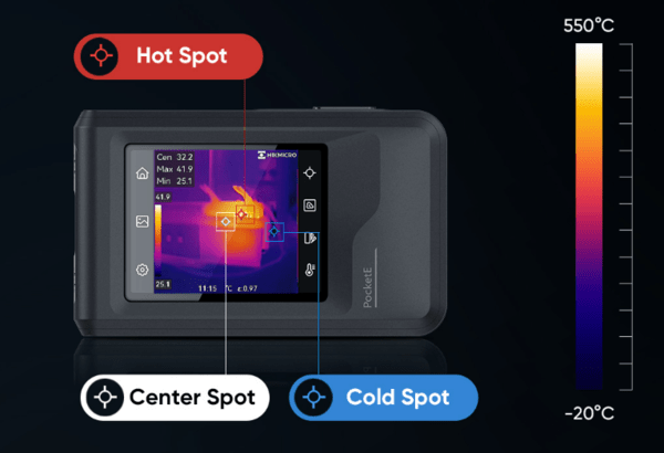 HIKMICRO PocketE Wärmbildkamera mit 96x96 Auflösung (mit Super IR 240x240) - VolTech GmbH