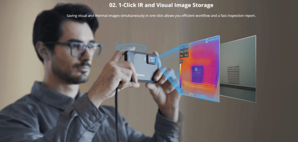 HIKMICRO PocketE Wärmbildkamera mit 96x96 Auflösung (mit Super IR 240x240) - VolTech GmbH