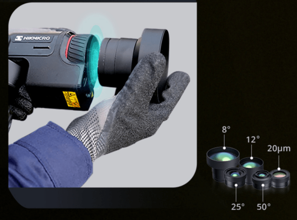HIKMICRO SP60 - L12/50 (L25/50) Wärmebildkamera mit 12xZoom, Super-IR Technologie, 1024x768 OLED Sucher - VolTech GmbH