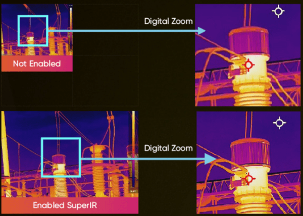 HIKMICRO SP40-L19/37  Wärmebildkamera mit 12xZoom, Super-IR Technologie, 640x480 OLED Sucher - VolTech GmbH
