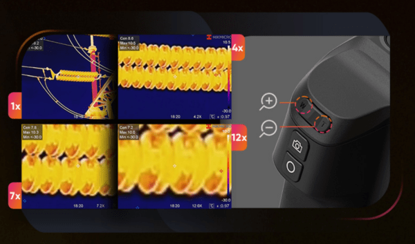 HIKMICRO SP40-L19/37  Wärmebildkamera mit 12xZoom, Super-IR Technologie, 640x480 OLED Sucher - VolTech GmbH