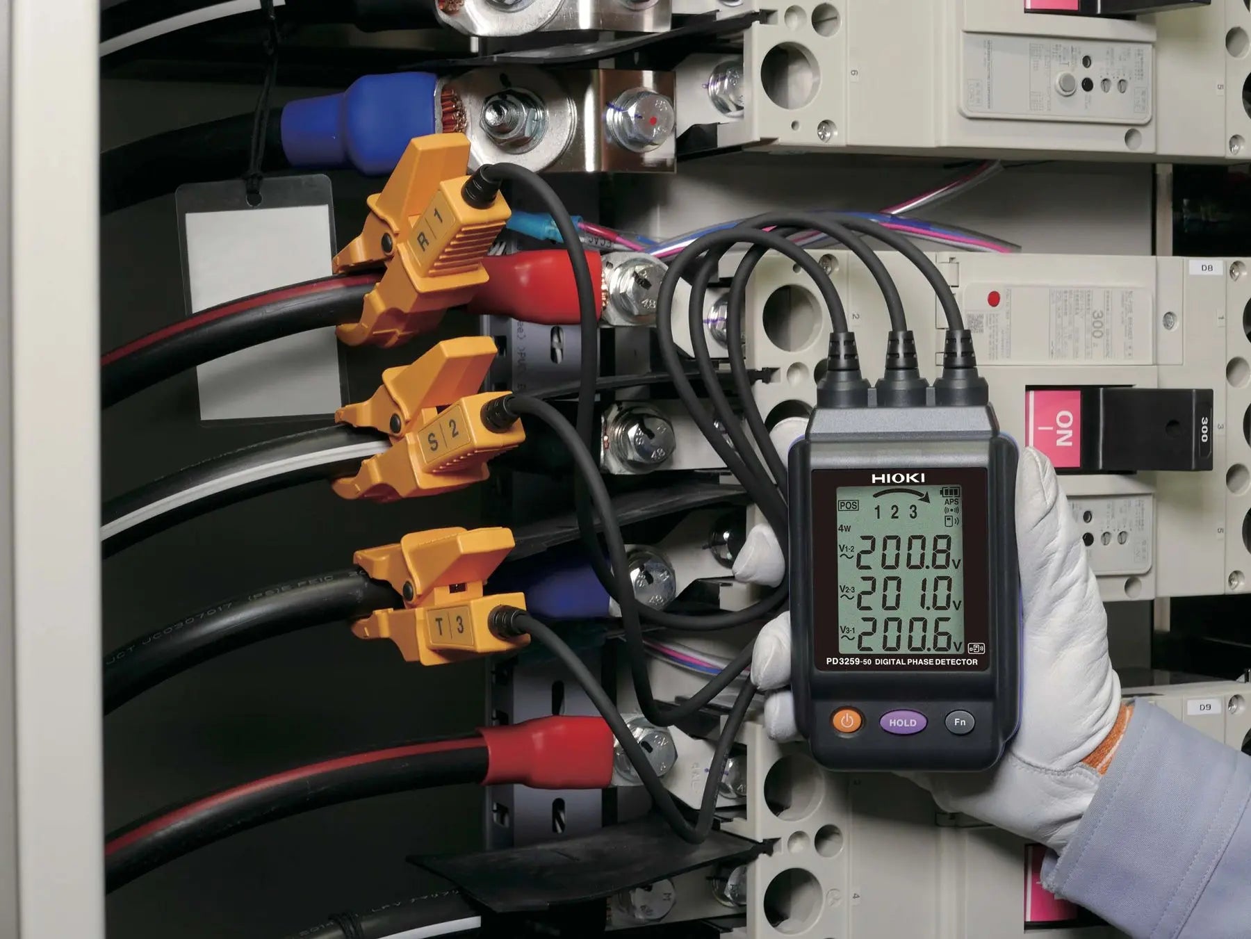 HIOKI PD3259-50 - Kontaktloser digitaler Drehrichtungsprüfer mit echter Spannungsmessung - VolTech GmbH