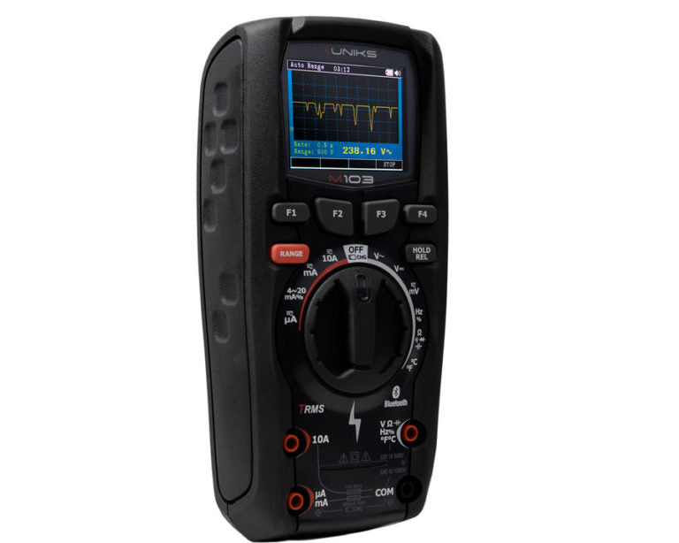 Uniks M103 Ultraresistentes TRMS Multimeter, IEC-EN 61010-1 CAT IV 600V, CAT III 1000V, mit DATALOGGER-Funktion - VolTech GmbH