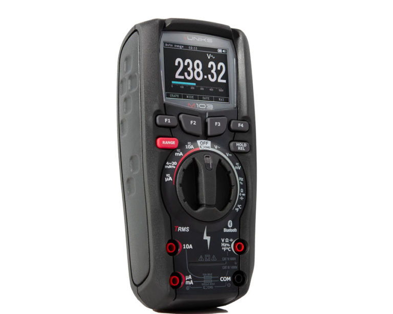 Uniks M103 Ultraresistentes TRMS Multimeter, IEC-EN 61010-1 CAT IV 600V, CAT III 1000V, mit DATALOGGER-Funktion - VolTech GmbH