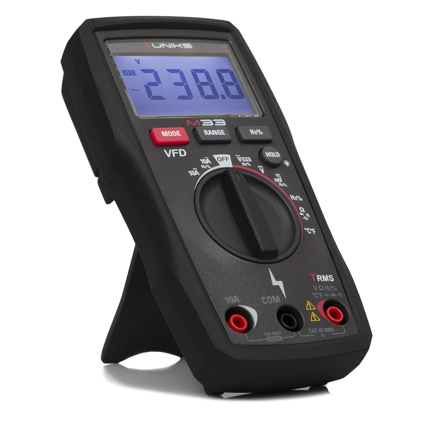 UNIKS M33 Slim Digital-Multimeter TRMS 600V 10A AC/DC - VolTech GmbH