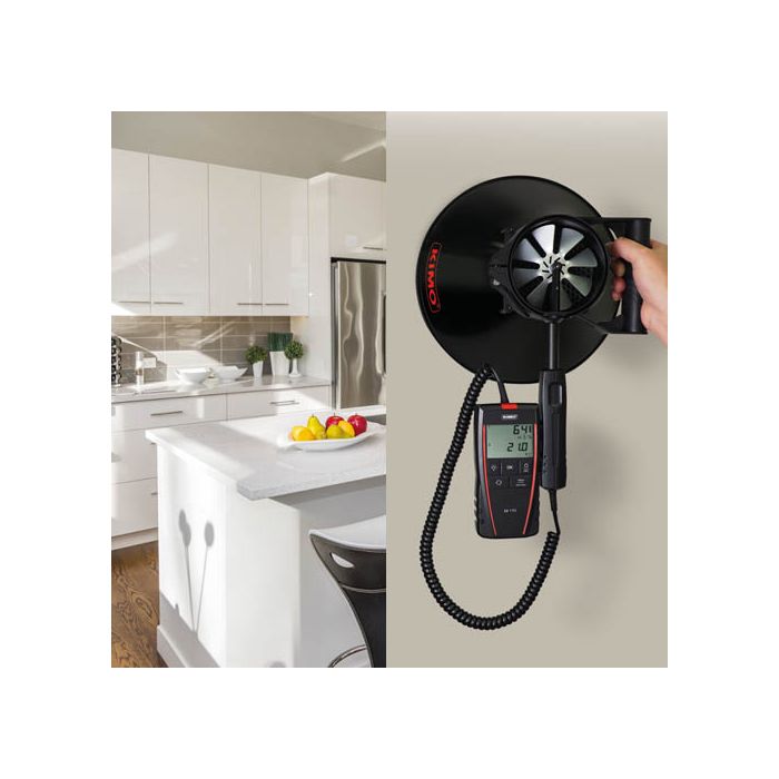 KIMO Flügelradanemometer mit abgesetzter Sonde Ø 100 mm | LV 110 - VolTech GmbH