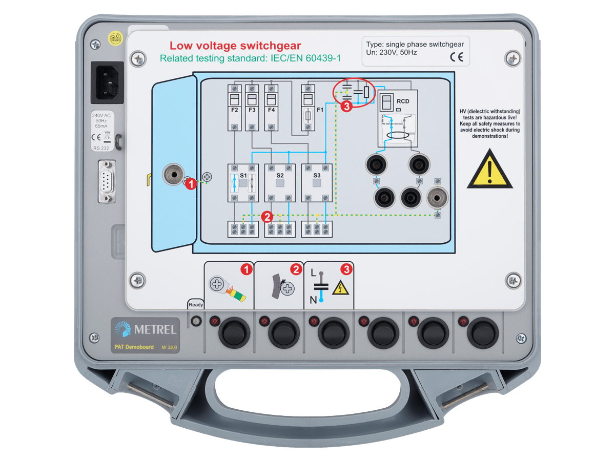 Metrel MI 3300 PAT Demoboard / Gerätetester Demoboard nach SNG 482638 - VolTech GmbH