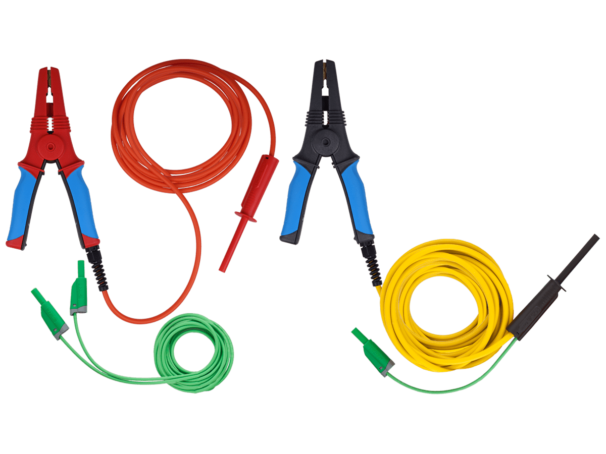 Metrel 10 kV Prüfleitung mit großer schwarzer HV- Prüfklemme, 5 m, S 1539 5M - VolTech GmbH