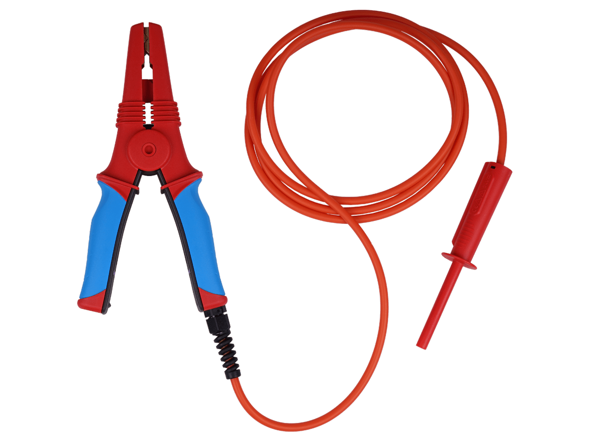 Metrel A 1639 BLU 2M5 Grosse HV-Krokodilklemme, 2,5 m, blau - VolTech GmbH