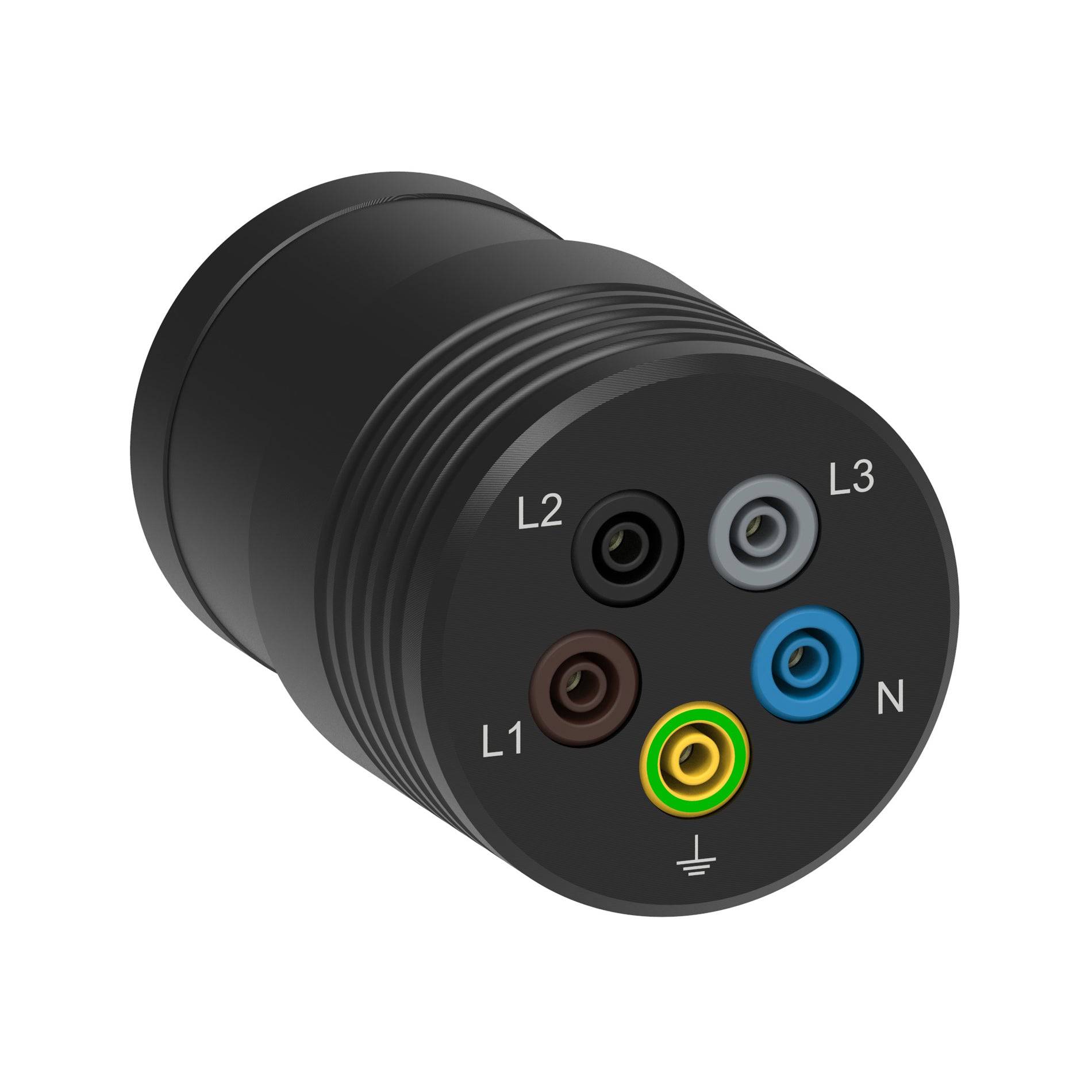 Drehstromadapter 32A-6h / Fünf Ø4mm Sicherheitsbuchsen - VolTech GmbH