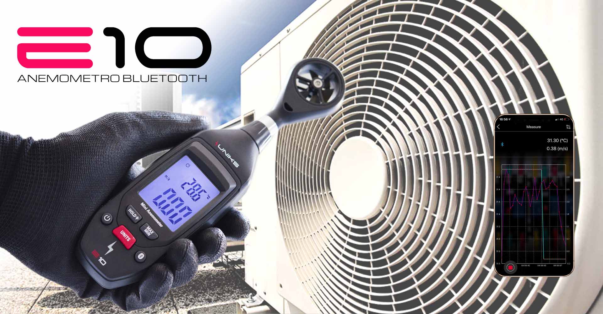 Uniks E10 THERMO-ANEMOMETER - VolTech GmbH